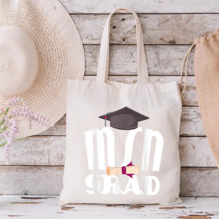 MSN Masters Graduation Men Women Son Daughter Canvas Tote Bag