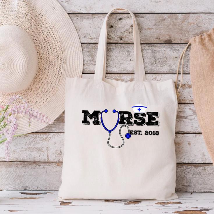 Murse Est 2018 Male Nurse Graduation Canvas Tote Bag