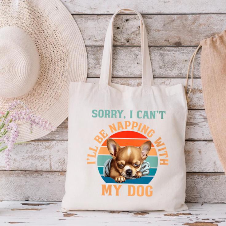 Napping Chihuahua Dog Breed Sleeping Pet Pup Introvert Canvas Tote Bag Napping Chihuahua Dog Breed Sleeping Pet Pup Introvert Canvas Tote Bag