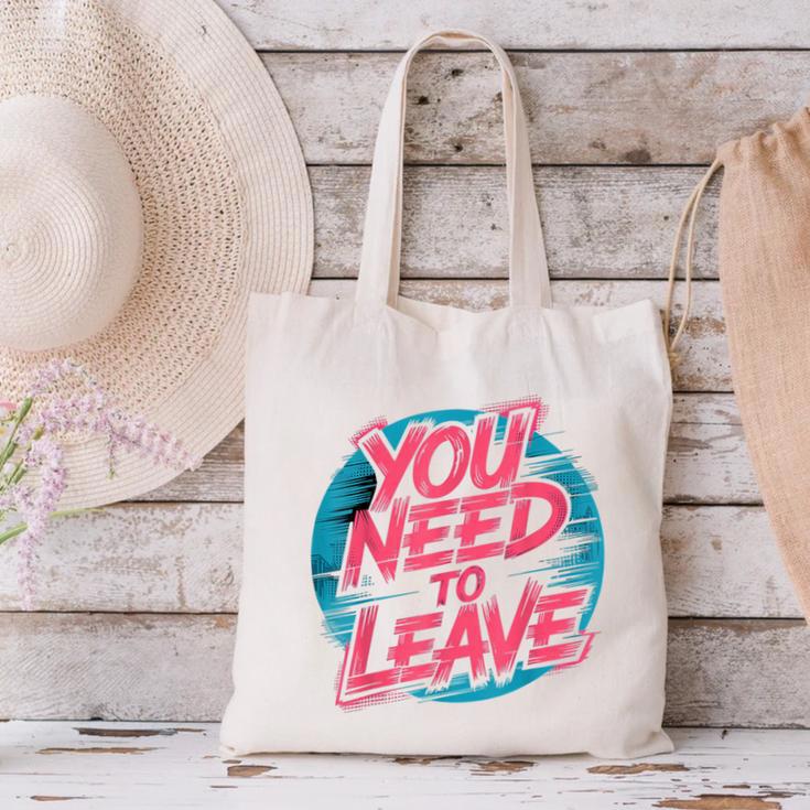 You Need To Leave Introvert Mood Space Canvas Tote Bag You Need To Leave Introvert Mood Space Canvas Tote Bag