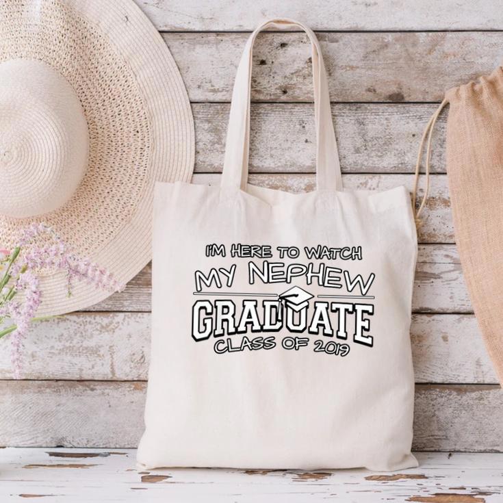 My Nephew Graduation Shirts For Family 2019 Senior Class Canvas Tote Bag