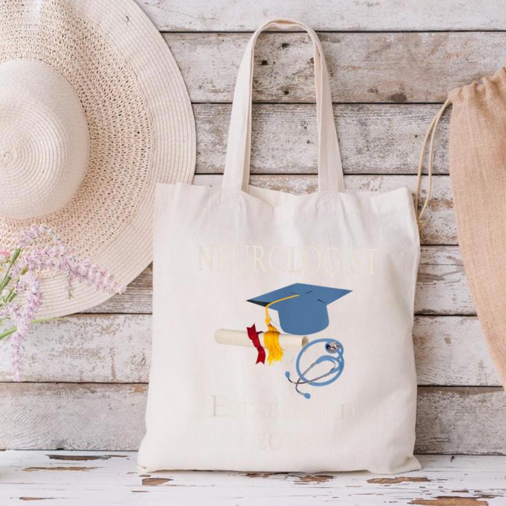 Neurologist Established 2018 Graduation Shirt Canvas Tote Bag