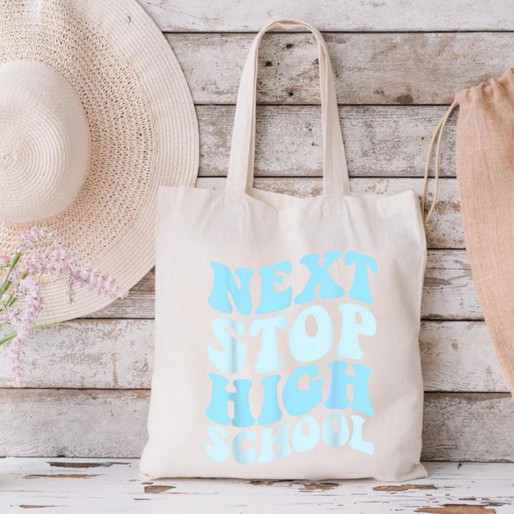 Next Stop High School Elementary School Graduation 2025 Canvas Tote Bag