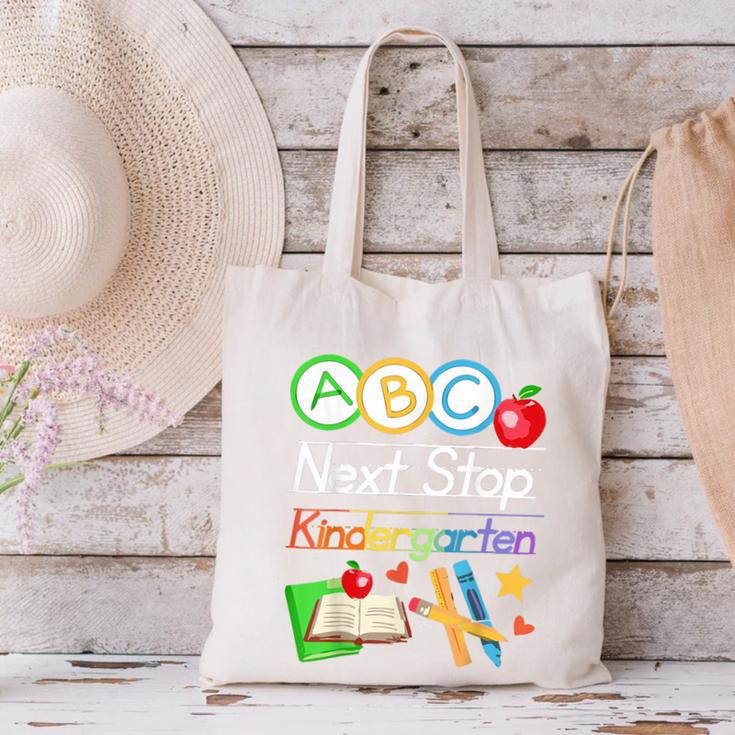 Next Stop Kindergarten Preschool Graduation 2025 Boy Girl Canvas Tote Bag