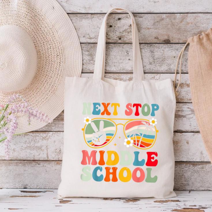Next Stop Middle School Elementary School Graduation 2025 Canvas Tote Bag