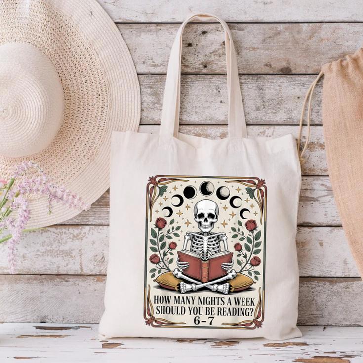 How Many Nights Reading Meme 6 7 Book Lover Canvas Tote Bag How Many Nights Reading Meme 6 7 Book Lover Canvas Tote Bag