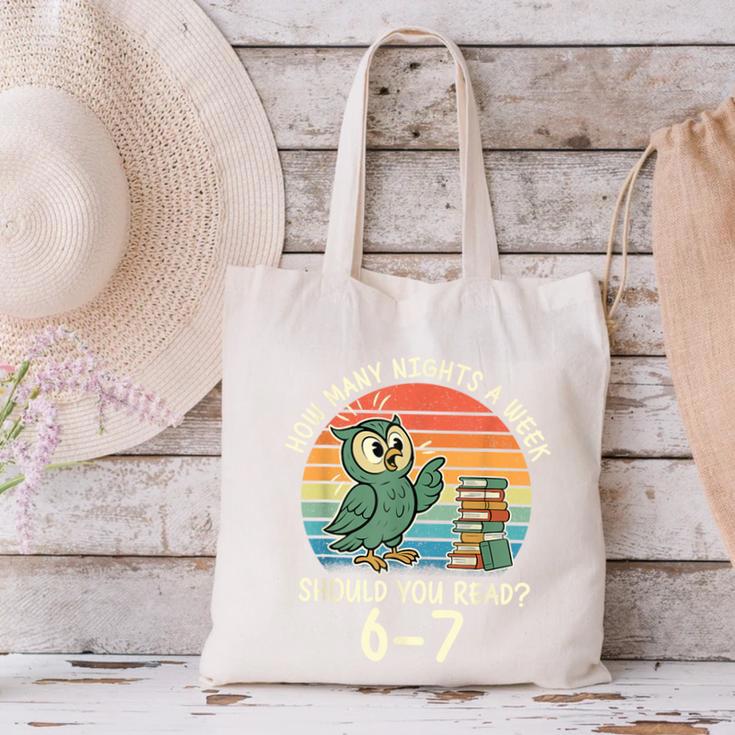 How Many Nights a Week Should You Read 67 Book Reading Meme Canvas Tote Bag How Many Nights a Week Should You Read 67 Book Reading Meme Canvas Tote Bag