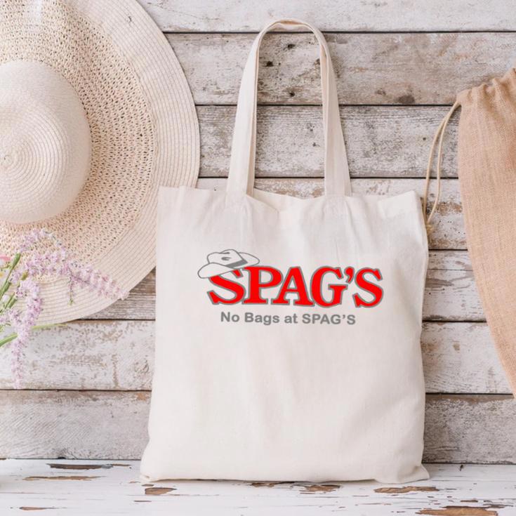 No Bags At SPAG'S Shrewsbury Defunct Store Nostalgia Vintage Premium Tri-Blend Canvas Tote Bag