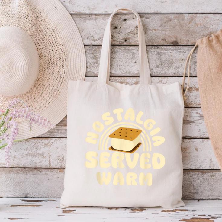 Nostalgia Served Warm Smore Canvas Tote Bag Nostalgia Served Warm Smore Canvas Tote Bag