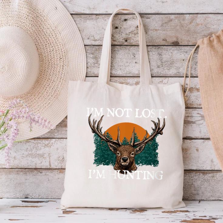 Im Not Lost Im Hunting Introvert Hunter Antisocial Canvas Tote Bag
