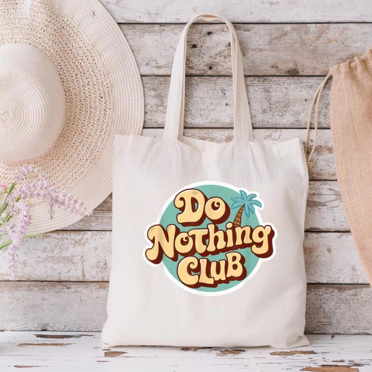 Do Nothing Club Lazy Introvert Gen Y Millennials Canvas Tote Bag