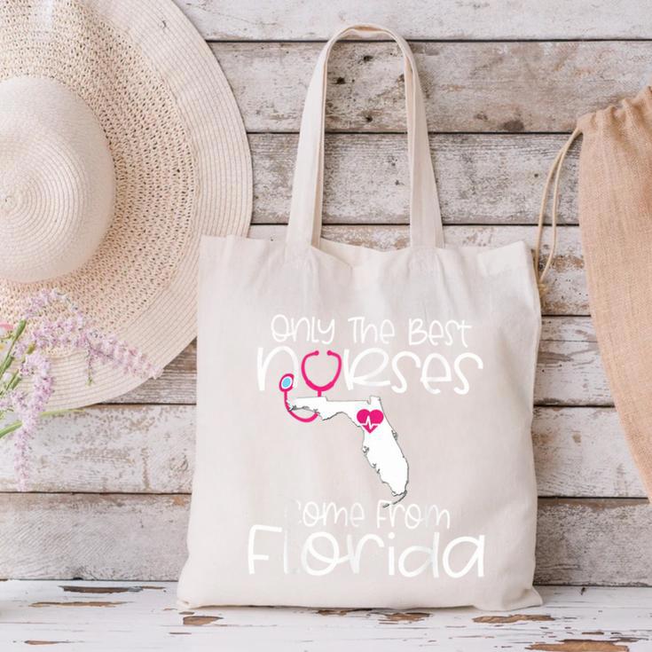 Nurse Florida RN CNA LPN Nursing Student Graduation Canvas Tote Bag
