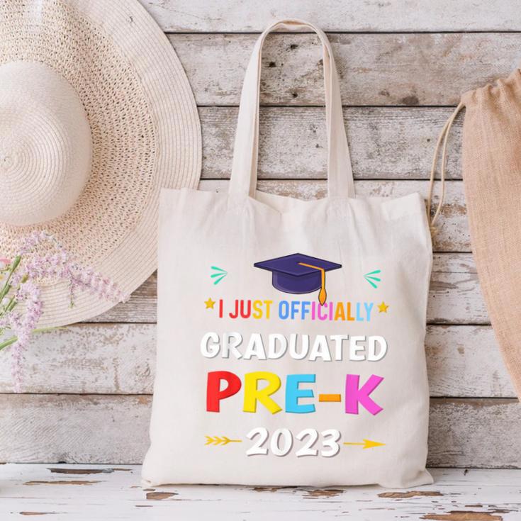 I Officially Graduated Pre-k Graduation Pre k Class 2023 Kid Canvas Tote Bag