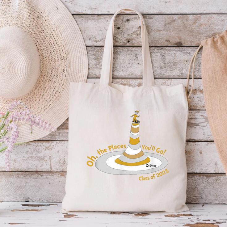 Oh The Places You’Ll Go 2025 Graduation Canvas Tote Bag