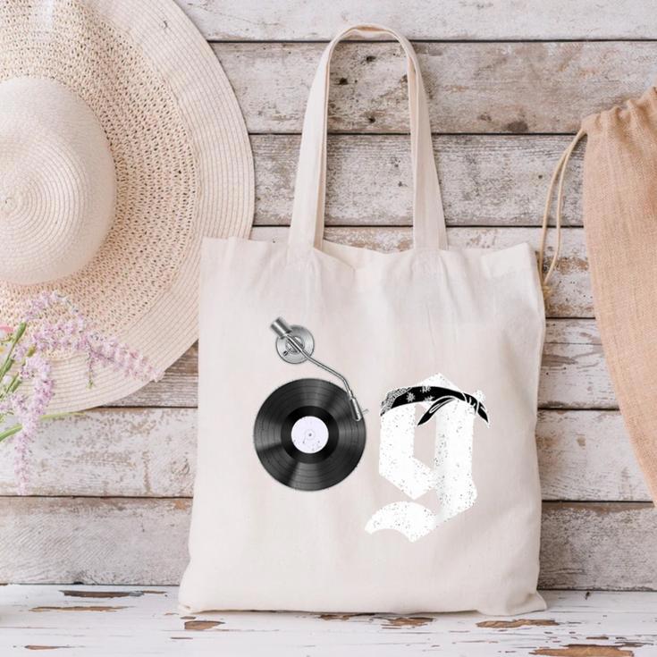 Old School Dad OG Hip Hop Head Vinyl Retro 80s90s Nostalgia Canvas Tote Bag