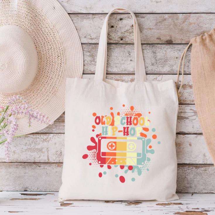 Old-School Hip Hop 80's 90's Style Music Cassette Nostalgia Canvas Tote Bag