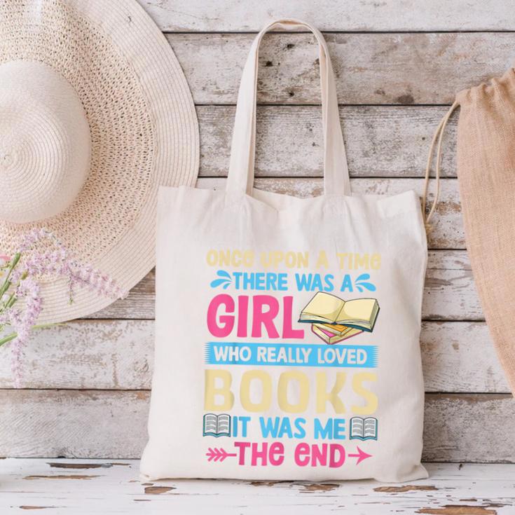 Once Upon A Time There Was A Girl Who Really Loved Books It Canvas Tote Bag Once Upon A Time There Was A Girl Who Really Loved Books It Canvas Tote Bag