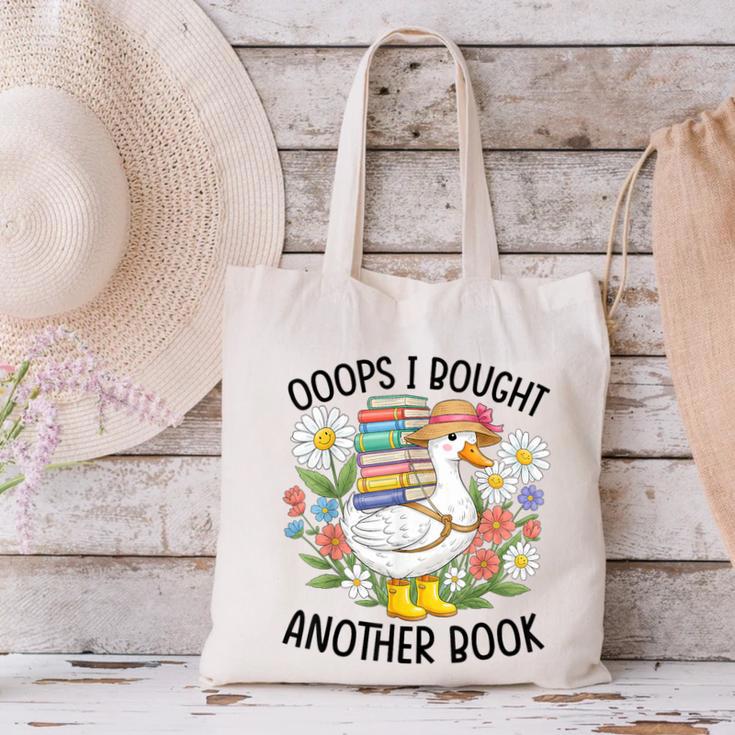 Oops I Bought Another Book Goose Canvas Tote Bag