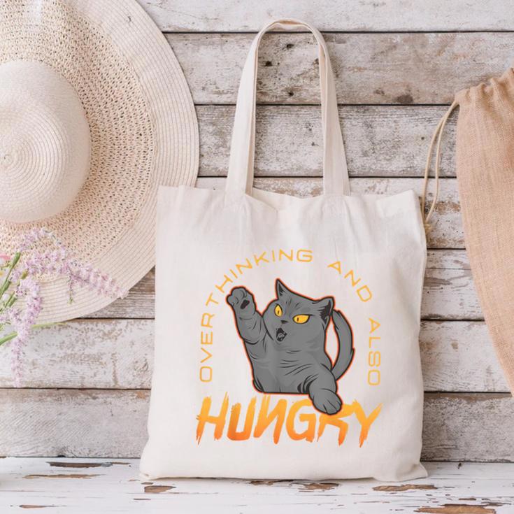 Overthinking And Also Hungry Introverted Overthinker Canvas Tote Bag Overthinking And Also Hungry Introverted Overthinker Canvas Tote Bag