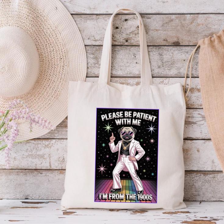 Be Patient With Me I'm From The 1900s Birthday Premium Tri-Blend Canvas Tote Bag Be Patient With Me I'm From The 1900s Birthday Premium Tri-Blend Canvas Tote Bag