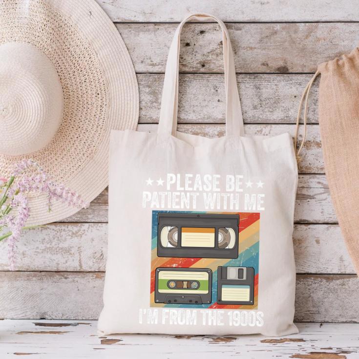 Be Patient With Me I'm From The 1900s Premium Canvas Tote Bag