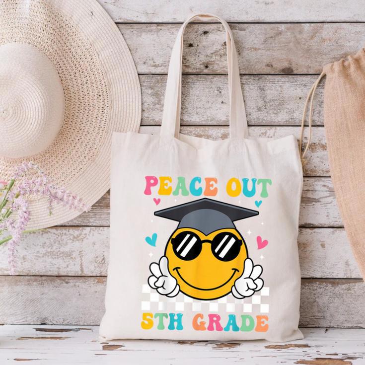 Peace Out 5th Grade Graduation Last Day Of School Canvas Tote Bag