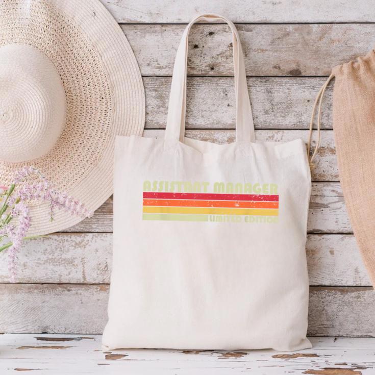 Personal Christmas Retro Vintage Graduation Assistant Manager Job Title Profession Birthday Worker Canvas Tote Bag