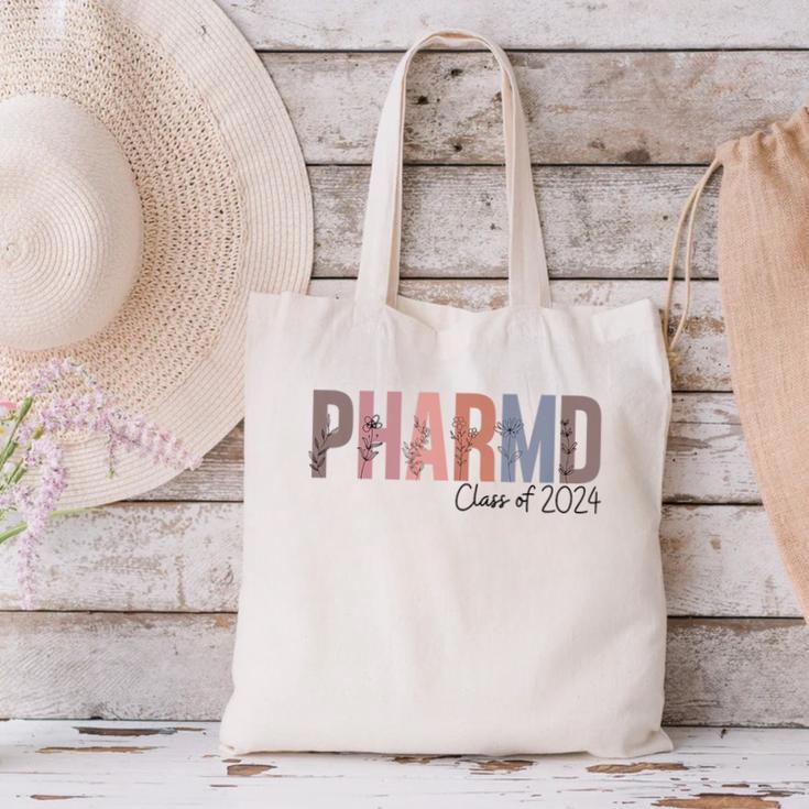 Pharmacist Graduation PharmD Class Of 2024 Pharmacy Grad Canvas Tote Bag