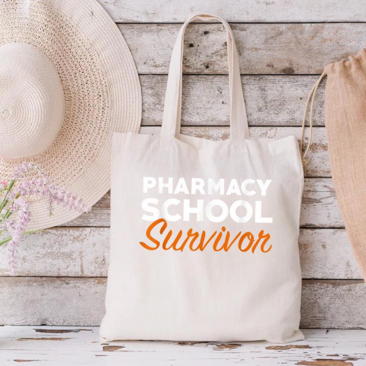 Pharmacy Student Graduation Survivor Shirt Canvas Tote Bag