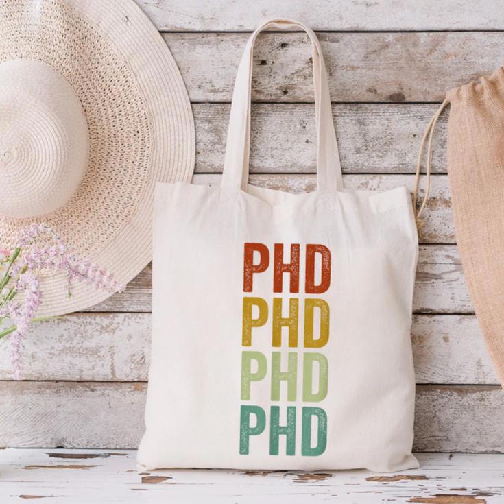 PHD Graduation Doctorate Canvas Tote Bag