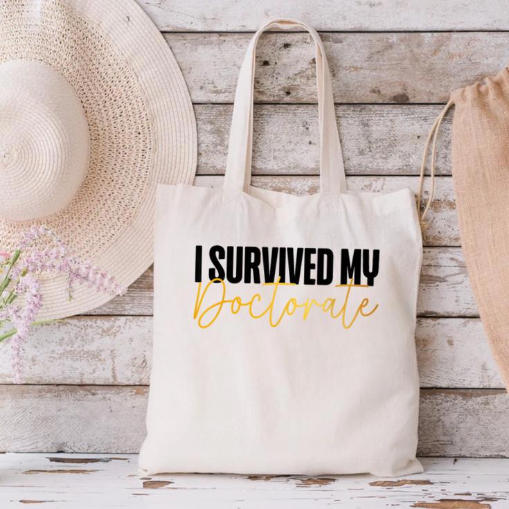Phd Graduation Doctorate Degree Dissertation Masteral Grad Canvas Tote Bag