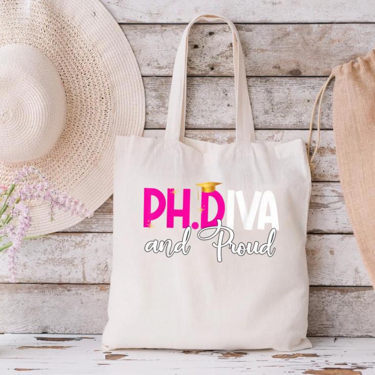 PhDiva Graduation Doctorate Student Graduate Canvas Tote Bag