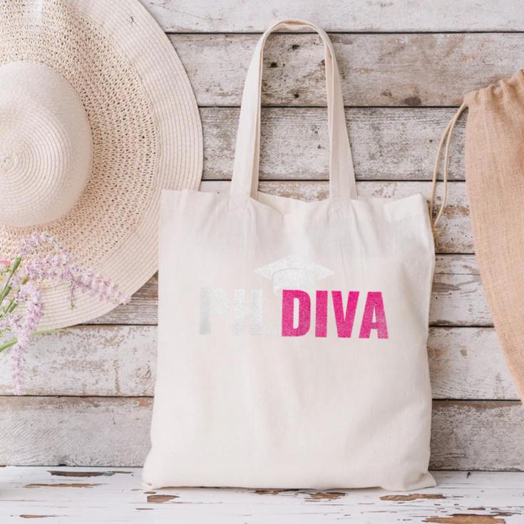 PhDiva PHD Student Graduation Degree Med Law School Canvas Tote Bag