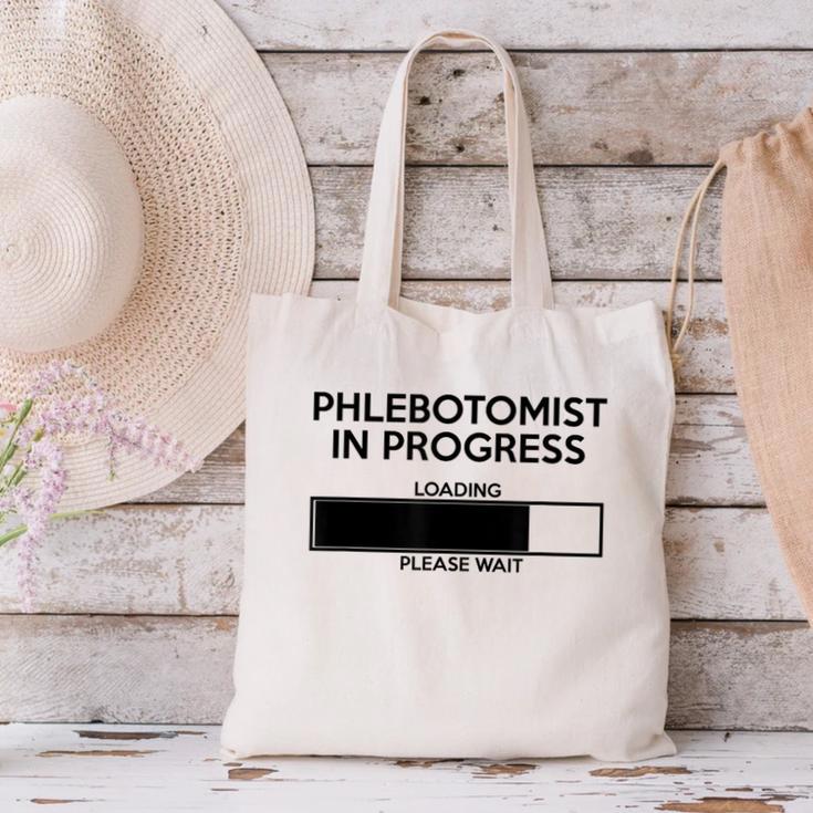 Phlebotomist In Progress Phlebotomy School Graduation Canvas Tote Bag