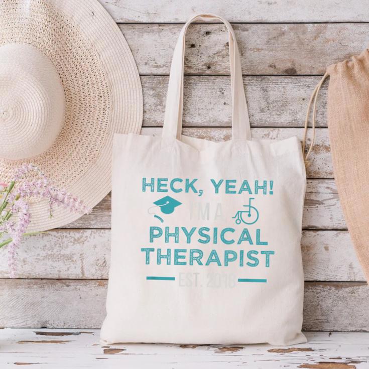 Physical Therapy Graduation Shirt PT Student DPT Grad Canvas Tote Bag