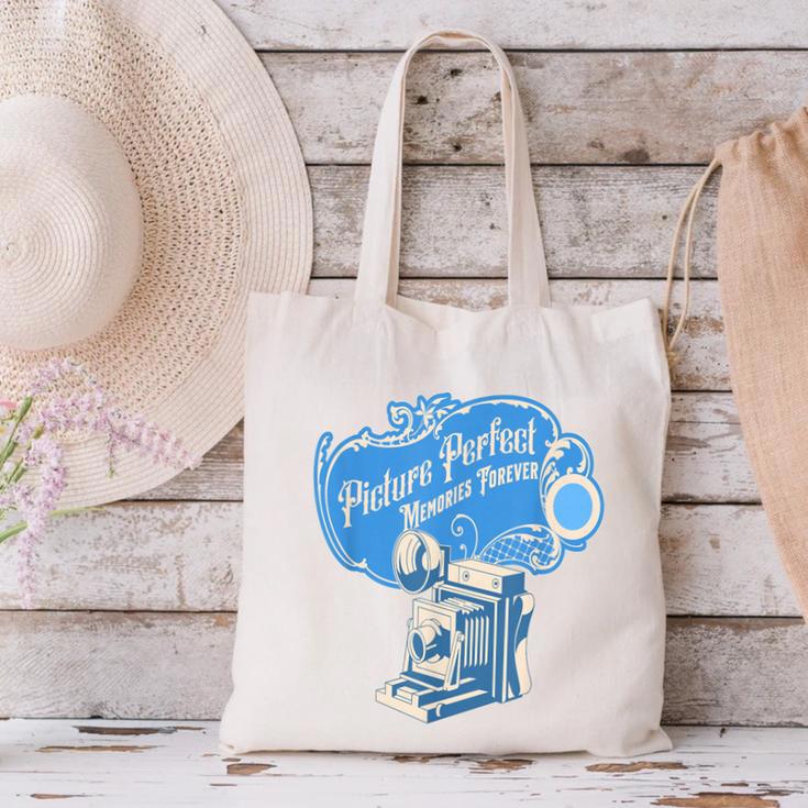 Picture Perfect Memories Forever Vintage Camera Nostalgia Canvas Tote Bag