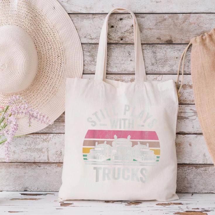 Still Plays With Trucks Nostalgia Classic Canvas Tote Bag Still Plays With Trucks Nostalgia Classic Canvas Tote Bag