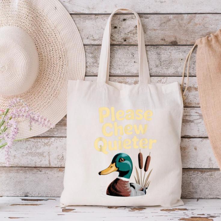 Please Chew Quieter Introvert Duck Lover Canvas Tote Bag Please Chew Quieter Introvert Duck Lover Canvas Tote Bag