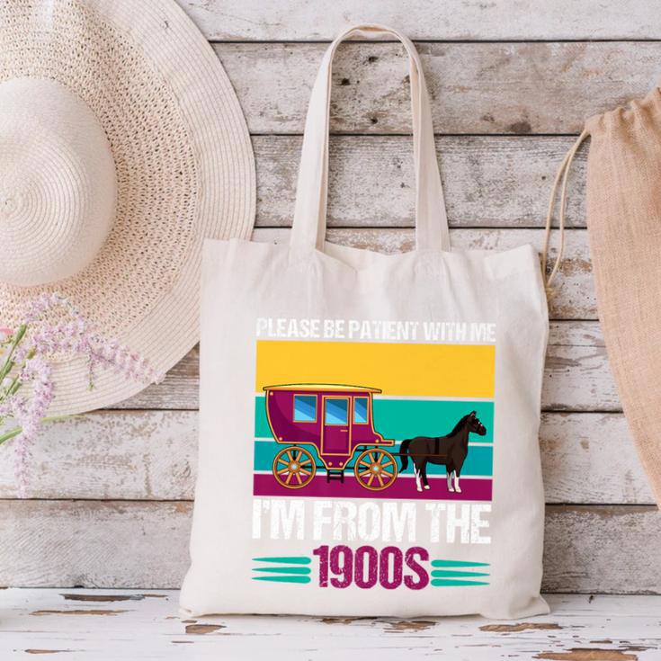 Please Be Patient With Me I'm From The 1900s Cool Dad Premium Canvas Tote Bag