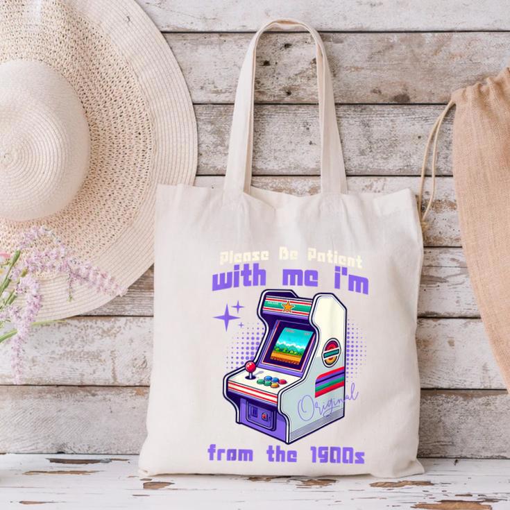 Please Be Patient With Me I'm From The 1900s Gamer Gaming Canvas Tote Bag