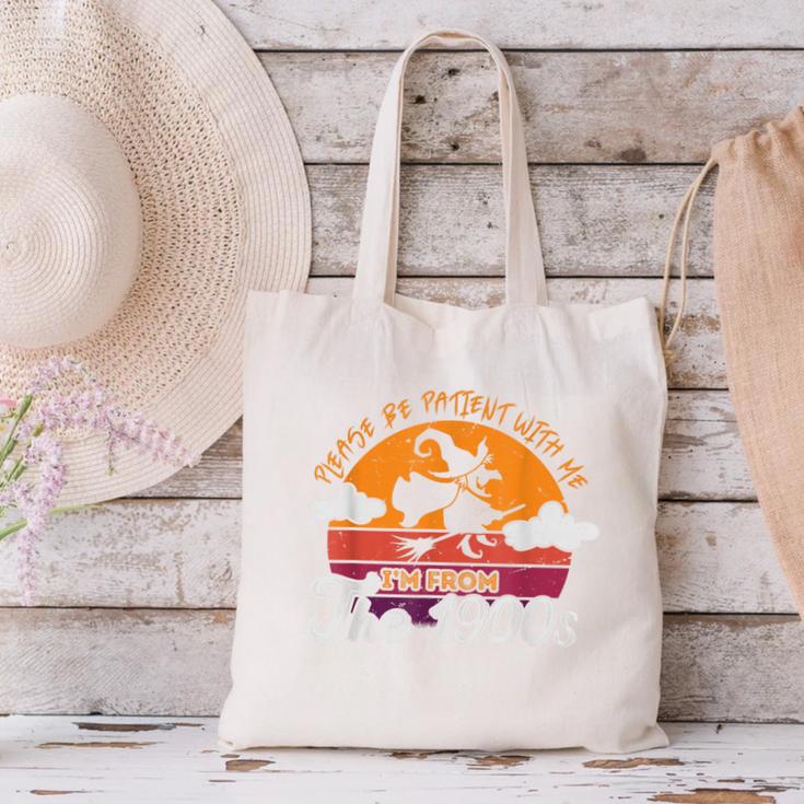 Please Be Patient With Me I'm From The 1900s Halloween Canvas Tote Bag