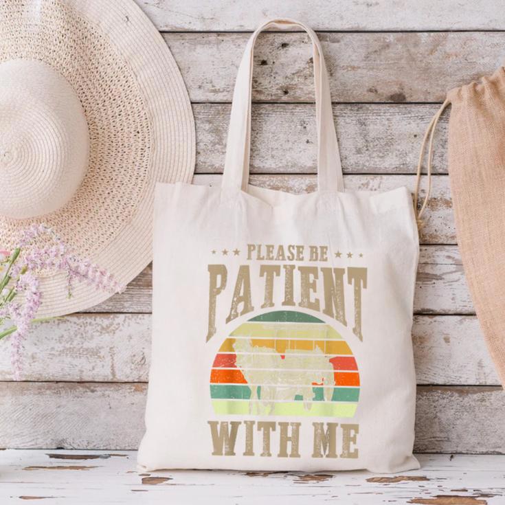 Please Be Patient With Me I'm From The 1900s Horse Canvas Tote Bag