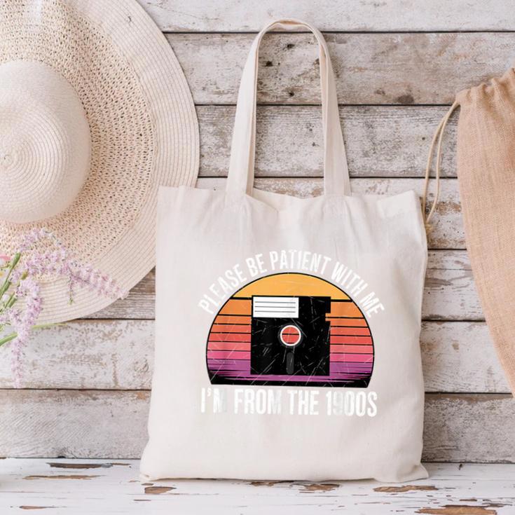 Please Be Patient With Me I'm From The 1900s PC Floppy Disk Canvas Tote Bag