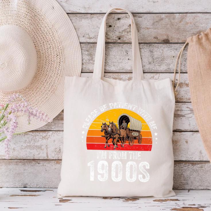 Please Be Patient With Me I'm From The 1900s Premium Canvas Tote Bag Please Be Patient With Me I'm From The 1900s Premium Canvas Tote Bag