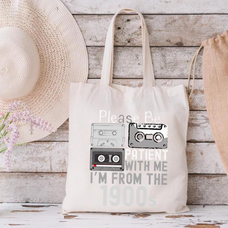 Please Be Patient With Me I'm From The 1900s Retired Fathers Premium Canvas Tote Bag