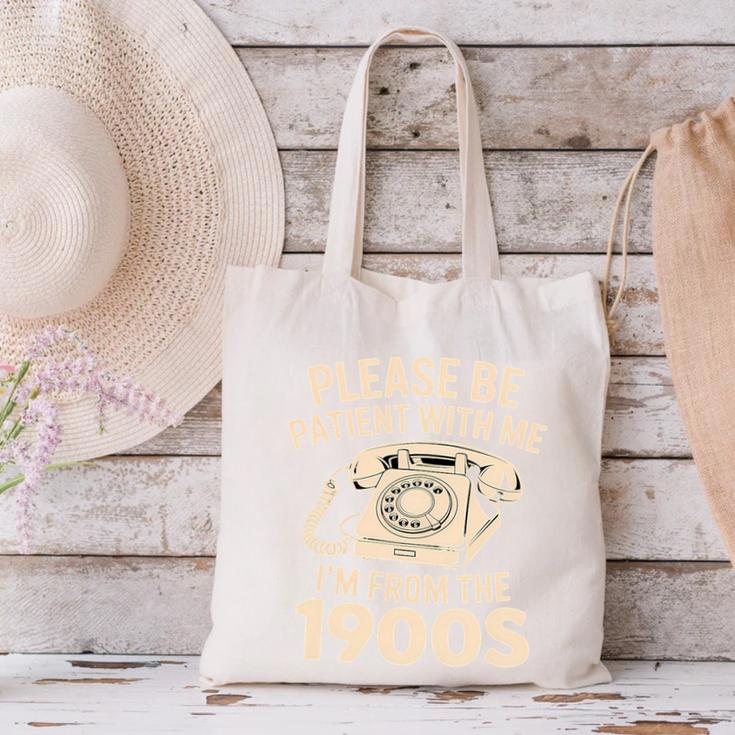 Please Be Patient With Me I'm From The 1900s Retro Humor Premium Tri-Blend Canvas Tote Bag