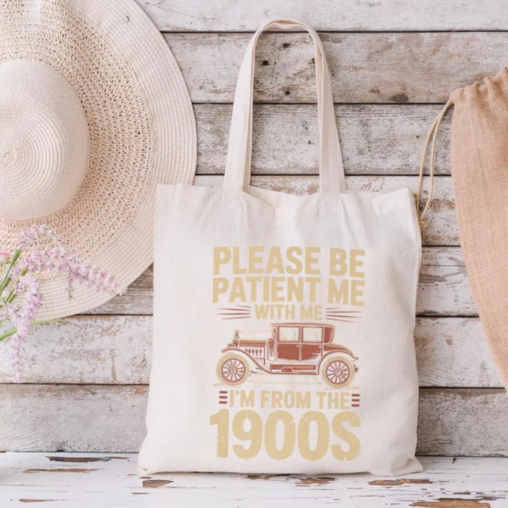 Please Be Patient With Me I'm From The 1900s Vintage Car Premium Canvas Tote Bag