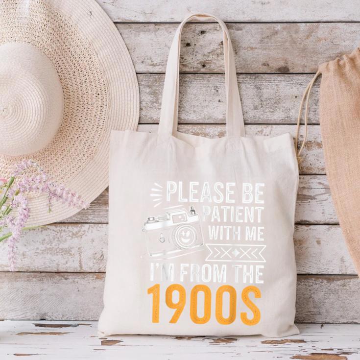 Please Be Patient With Me I'm From The 1900s Vintage Oldie Canvas Tote Bag Please Be Patient With Me I'm From The 1900s Vintage Oldie Canvas Tote Bag
