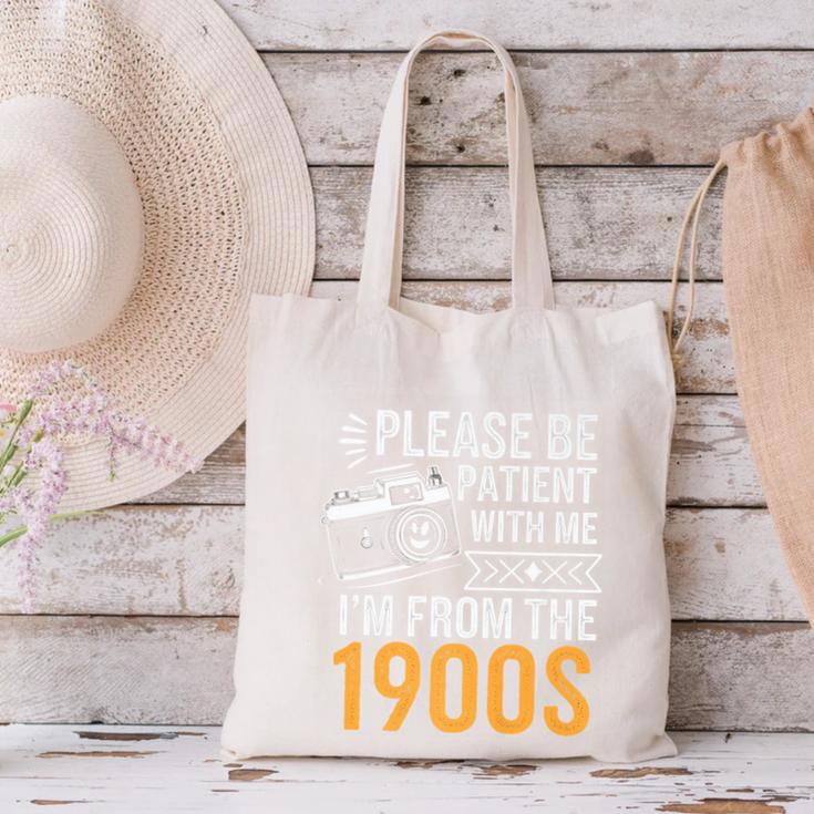 Please Be Patient With Me I'm From The 1900s Vintage Oldie Premium Canvas Tote Bag