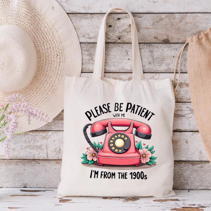 Please Be Patient With Me I'm From The 1900s Women Girl Premium Tri-Blend Canvas Tote Bag Please Be Patient With Me I'm From The 1900s Women Girl Premium Tri-Blend Canvas Tote Bag